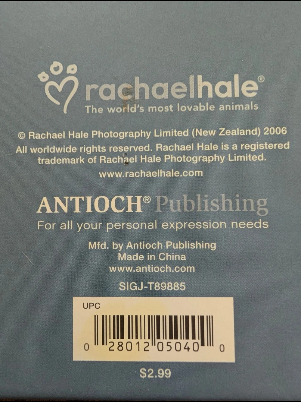 Blue Cat Journal Notebook by Rachel Hale